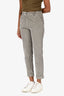 Tonet Taupe Pleated Corduroy Tapered Pants Estimated Size XS
