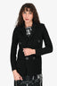 Tonet Black Knit Double Breasted Cardigan Sweater Estimated Size XS