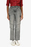 L'Agence Washed Grey Denim Cargo Jeans Estimated Size XS