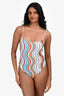 Missoni Blue/Multicolour Knit One Piece Swimsuit Estimated Size XS