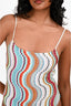 Missoni Blue/Multicolour Knit One Piece Swimsuit Estimated Size XS