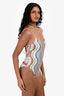 Missoni Blue/Multicolour Knit One Piece Swimsuit Estimated Size XS