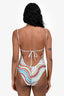 Missoni Blue/Multicolour Knit One Piece Swimsuit Estimated Size XS