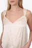 Cami NYC Cream Silk Ruffle Detail Strappy Top Size S