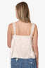 Cami NYC Cream Silk Ruffle Detail Strappy Top Size S