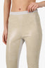 Fabiana Filippi Beige/Grey Suede Leggings Estimated Size S