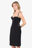 Sandra Angelozzi Black Bodycon Dress Size 36