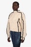 Sea New York Cream/Navy Trim Wool Sweater Size L