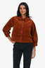 Sessùn Toffee Corduroy Cropped Button Down Jacket Size S