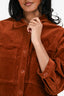Sessùn Toffee Corduroy Cropped Button Down Jacket Size S