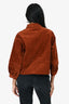Sessùn Toffee Corduroy Cropped Button Down Jacket Size S