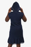 Brunello Cucinelli Navy Knit Zip Sleeveless Dress Size L