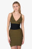Herve Leger Black/Green Bandage Mini Dress Size XS