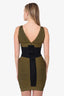 Herve Leger Black/Green Bandage Mini Dress Size XS