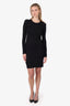 T Alexander Wang Black Long Sleeve Cut Out Dress Size S
