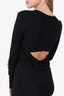 T Alexander Wang Black Long Sleeve Cut Out Dress Size S