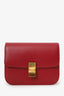 Celine Red Leather Medium Box Bag