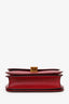 Celine Red Leather Medium Box Bag