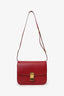 Celine Red Leather Medium Box Bag