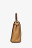 Fendi Brown Leather Peekaboo Medium Bag With Strap