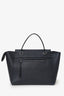 Celine Navy Leather Belt Bag With Strap