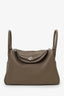 Hermès 2013 Etoupe Clemence Leather Lindy 34
