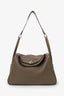 Hermès 2013 Etoupe Clemence Leather Lindy 34