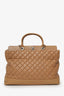 Pre-Loved Chanel™ 2011/12 Brown Leather Quilted Be 'CC' Tote