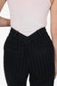 Alexander Wang Black Pinstripe Top + Pants Size M/4