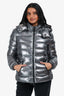 Moncler Silver Down 'Bady Guibatto' Size 2