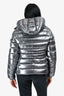 Moncler Silver Down 'Bady Guibatto' Size 2
