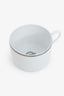 Hermès Printed Porcelain 'Chaine D'ancre' Tea Cup and Saucer Set of 2