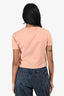 Miu Miu 2023 Rose Pink Cotton Baby T-Shirt Size XS