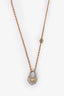 Louis Vuitton Gold/ Silver Toned Heart Lock Necklace