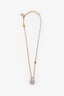 Louis Vuitton Gold/ Silver Toned Heart Lock Necklace