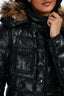Moncler Black Down Racoon Fur Hooded 'Armoise' Jacket Size 2