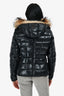 Moncler Black Down Racoon Fur Hooded 'Armoise' Jacket Size 2