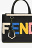 Fendi Black/Multi Shearling Petite '2Jours' Tote