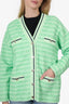 Sandro Green Knit Cardigan Size 2
