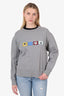 Acne Studios Grey Animal Patch Sweatshirt Size XS