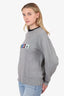 Acne Studios Grey Animal Patch Sweatshirt Size XS