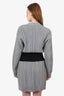 Alexander McQueen Grey/Black Wool/Cashmere Knit Cardigan Dress Size L