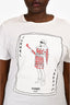 Fendi White Cotton 'Jokarl' Graphic T-Shirt Size L
