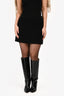 Christian Dior Black Wool Mini Skirt Size 4