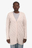 Sablyn Light Pink Cashmere Long Button-Up Cardigan Size M