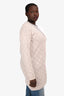 Sablyn Light Pink Cashmere Long Button-Up Cardigan Size M