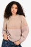 Xirena Beige/Multicolour Alpaca Wool Knit Sweater Size S