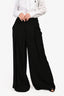 Ulla Johnson Black Wide Leg Pants With Belt Size 4