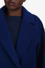 Vince Blue Wool Single-Buttoned Long Coat Size M