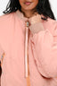 Acne Studios Pink Nylon 'Clea' Bomber Jacket Size 36